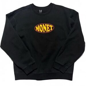 Monet Black Sweatshirt with Vibrant Design